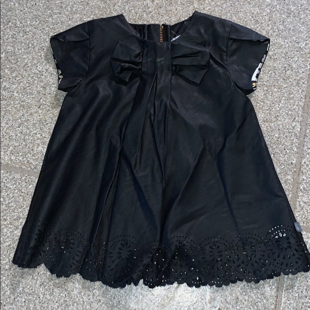 Black pleather dress